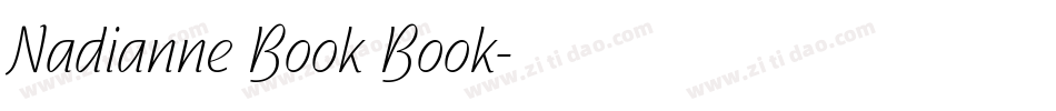 Nadianne Book Book字体转换